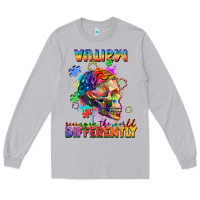 Moon Dust Autism seeing in the world differently Long Sleeve Tee - FaDigitalArtStudio