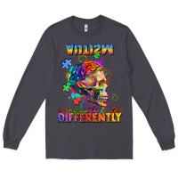 Smoke Autism seeing in the world differently Long Sleeve Tee - FaDigitalArtStudio