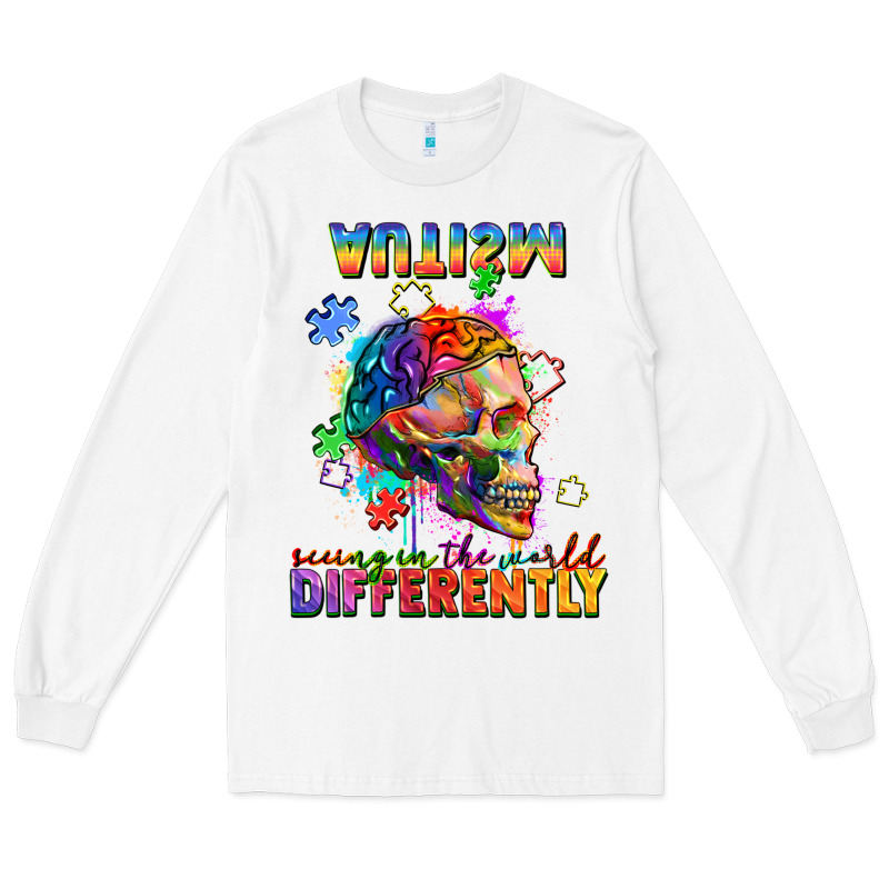 Autism Seeing In The World Differently Long Sleeve Tee by FaDigitalArtStudio | Teevron