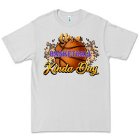 Dove Grey It's a Basketball kinda day Premium Tee - HowdyJamesFarm