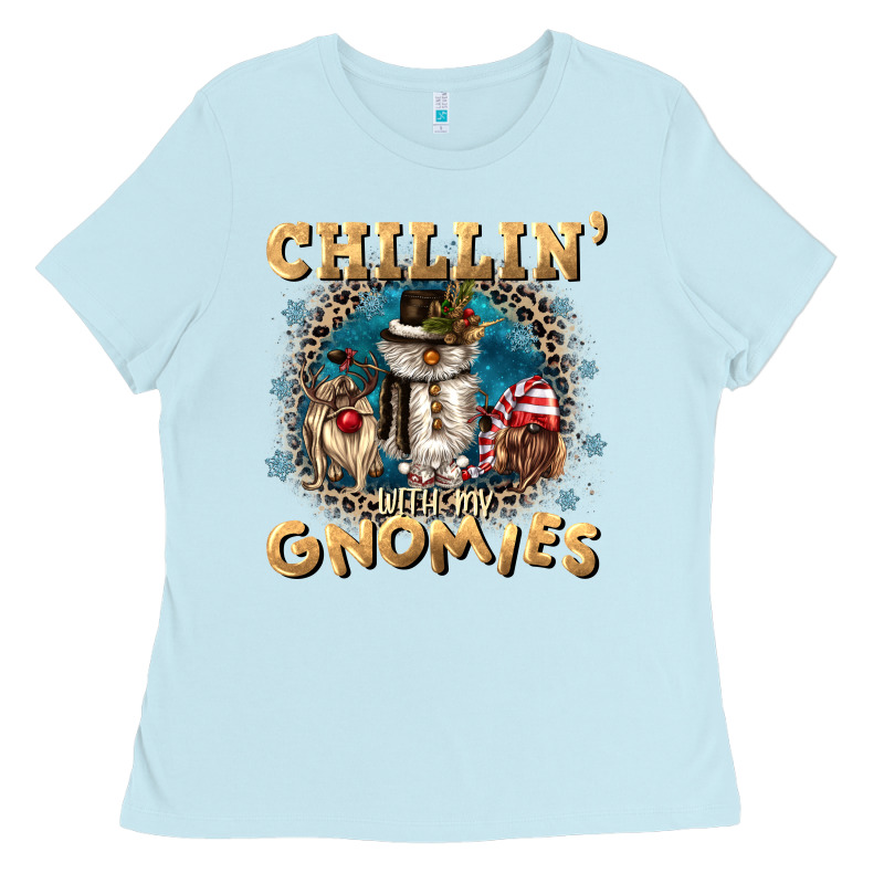 Chillin With My Gnomies Ladies Tee by CowGirlArtShop | Teevron