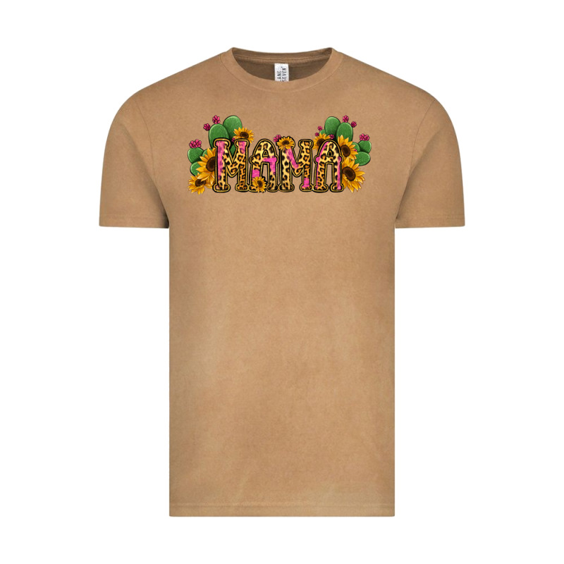 Cactus Leopard Sunflower Mama And Mini Set Vintage Tee by Jasminsmagicworld | Teevron