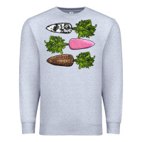 Heather Grey easter carrots Premium Sweatshirt - AdoDesignShop