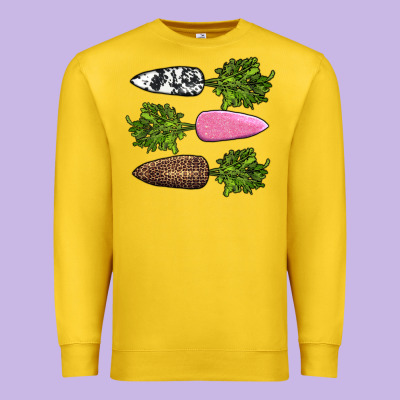 Easter Carrots Premium Sweatshirt Designed By Adodesignshop