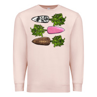 Pale Pink easter carrots Premium Sweatshirt - AdoDesignShop