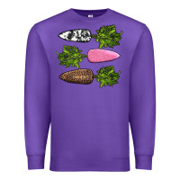 Purple easter carrots Premium Sweatshirt - AdoDesignShop