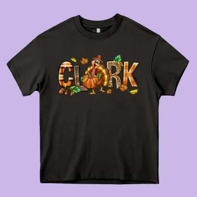 Personalized Thanksgiving Heavy Core Tee Designed By Nancycooperartshop