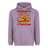 Lavender hamburger are my valentine Heavyweight Hoodie - AdoDesignShop