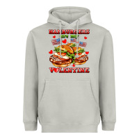 Moon Dust hamburger are my valentine Heavyweight Hoodie - AdoDesignShop