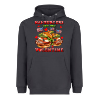 Smoke hamburger are my valentine Heavyweight Hoodie - AdoDesignShop