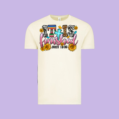 It Is Finished John 19 30 Vintage Tee Designed By Oliviacreatesart