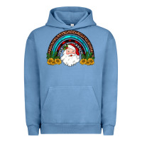 Pigment Pebble Blue santa rainbow Urban Hoodie - JahusDesignShop