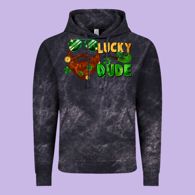 Lucky Dude Saint Patricks Bearded Man Vintage Hoodie Designed By Fadigitalartstudio