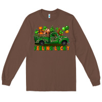 Chestnut feeling lucky with gnomes on truck Long Sleeve Tee - FaDigitalArtStudio