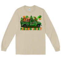 Mushroom feeling lucky with gnomes on truck Long Sleeve Tee - FaDigitalArtStudio