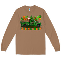 Toasted Coconut feeling lucky with gnomes on truck Long Sleeve Tee - FaDigitalArtStudio