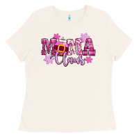 Bone mama claus pink christmas Ladies Tee - CowGirlArtShop