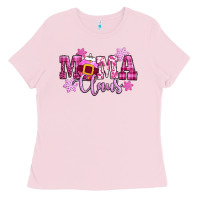 Bubblegum Pink mama claus pink christmas Ladies Tee - CowGirlArtShop