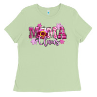 Matcha mama claus pink christmas Ladies Tee - CowGirlArtShop