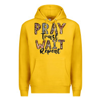 Lemon Pray Trust Wait Repeat Premium Hoodie - CowhideDigitalArt
