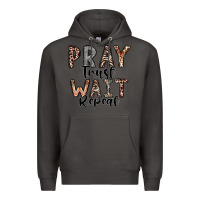 Smoke Pray Trust Wait Repeat Premium Hoodie - CowhideDigitalArt