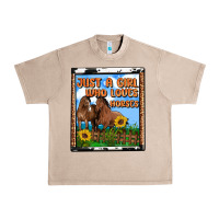 French Oak western just a girl who loves horses Urban Heavy Tee - OliviaCreatesArt