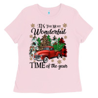 Bubblegum Pink its the most wonderful time of the year Ladies Tee - CowGirlArtShop