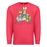 Cardinal easter bunny family wıth carrots and eggs Premium Sweatshirt - AdoDesignShop