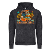 Vintage Black happy thanksgiving with truck bbs Vintage Hoodie - BundleAndBundleShop