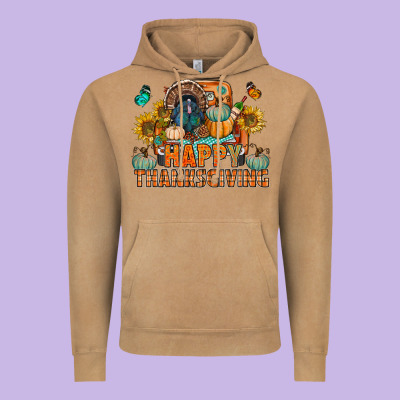 Happy Thanksgiving With Truck Bbs Vintage Hoodie Designed By Bundleandbundleshop