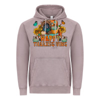 Vintage Zinc happy thanksgiving with truck bbs Vintage Hoodie - BundleAndBundleShop