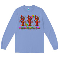 Colony Blue Crawfish season mardi gras Long Sleeve Tee - BundleAndBundleShop