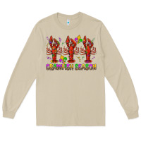 Mushroom Crawfish season mardi gras Long Sleeve Tee - BundleAndBundleShop