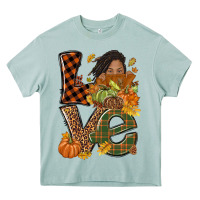 Arona Love Fall with afro woman Heavy Core Tee - NancyCooperArtShop