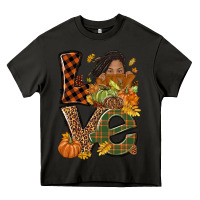 Asphalt Love Fall with afro woman Heavy Core Tee - NancyCooperArtShop