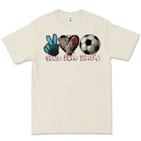 Bone Peace love Soccer Premium Tee - HowdyJamesFarm