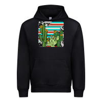 Forest Green cactus cowhide coaster Urban Hoodie - JahusDesignShop