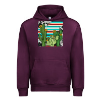 Cactus Cowhide Coaster Urban Hoodie | Teevron