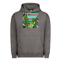 Pigment Tornado cactus cowhide coaster Urban Hoodie - JahusDesignShop