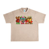 French Oak Peace love cinco de mayo Urban Heavy Tee - FaDigitalArtStudio