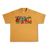 Peanut Butter Peace love cinco de mayo Urban Heavy Tee - FaDigitalArtStudio