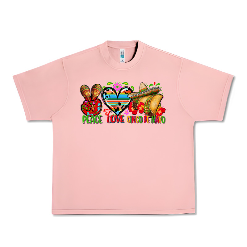 Peace Love Cinco De Mayo Urban Heavy Tee by FaDigitalArtStudio | Teevron