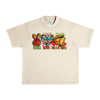 Sandshell Peace love cinco de mayo Urban Heavy Tee - FaDigitalArtStudio