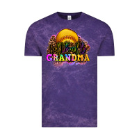 Cloud Purple softball grandma Vintage Tee - OliviaCreatesArt