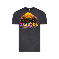 Vintage Black softball grandma Vintage Tee - OliviaCreatesArt