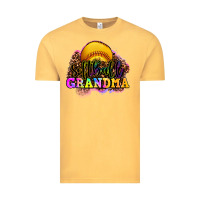 Vintage Mustard softball grandma Vintage Tee - OliviaCreatesArt