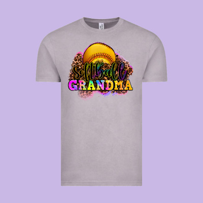 Softball Grandma Vintage Tee Designed By Oliviacreatesart