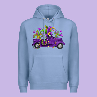 Mardi Gras Truck Premium Hoodie Designed By Jasminsmagicworld