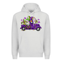 Dove Grey mardi gras truck Premium Hoodie - Jasminsmagicworld