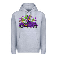 Heather Grey mardi gras truck Premium Hoodie - Jasminsmagicworld